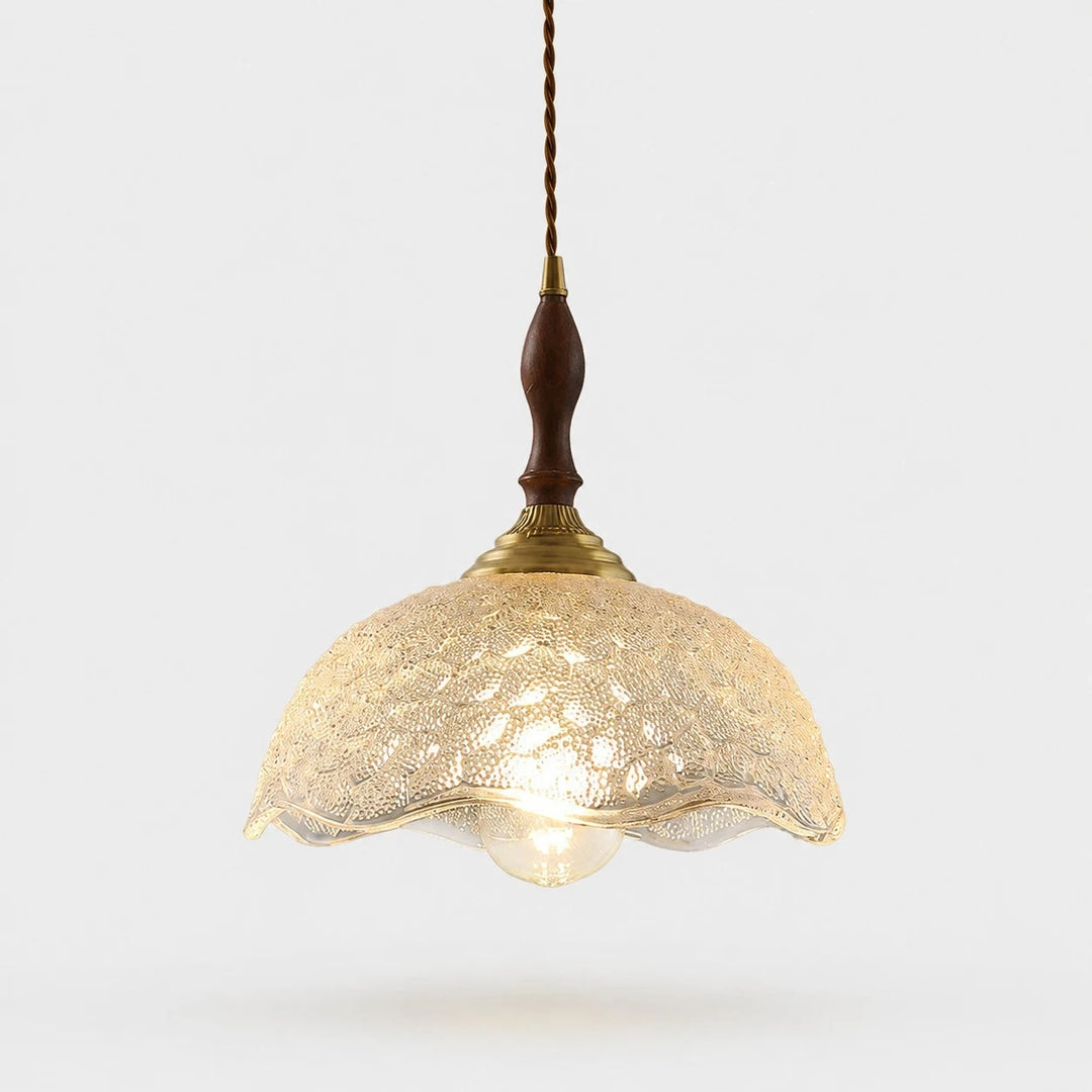 Clear glass pendant product cutout