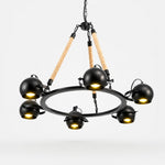 Load image into Gallery viewer, Industrial Rope Chandelier with Adjustable Rounded Heads