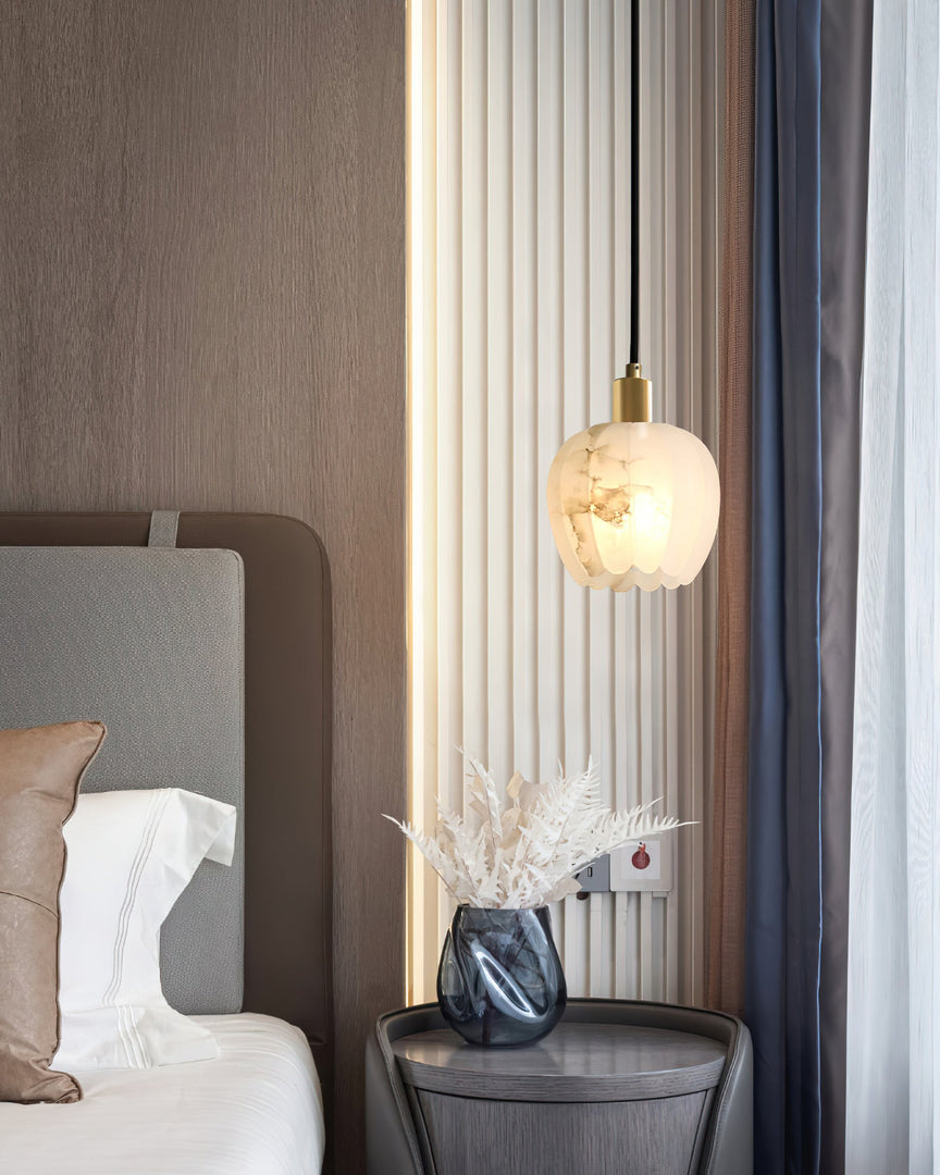 Lilin Alabaster-Pendelleuchte