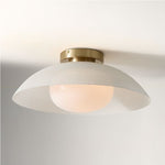 Load image into Gallery viewer, Elorina Flush Mount Glass/Metal Ceiling Light - A Stylish Fixture for Modern Spaces
