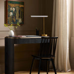 Load image into Gallery viewer, Voro Modern LED USB Table Lamp - Sleek Metal Desk &amp; Bedside Lighting
