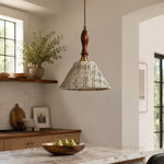 Load image into Gallery viewer, Wabi-Sabi Fabric Pendant Light