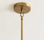Load image into Gallery viewer, Driscoll Glass Drum Pendant Light - Contemporary Brass Hanging Lamp
