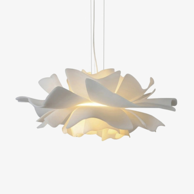 Blossenari Noordse Bloem Design Hanglamp – Sculpturale Bloemvormige Plafondlamp voor Woonkamer N34