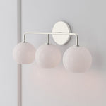 Load image into Gallery viewer, Selvion Artistic Globe Sconce Light - Handcrafted Glass Sculptural Wall Fixture
