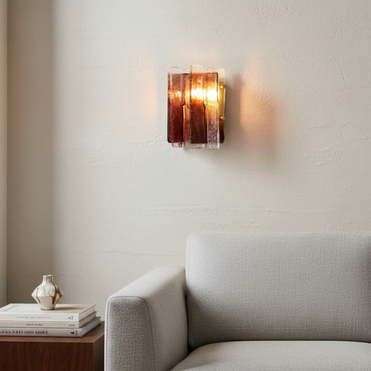 Lumiridge Modern Wall Light – Minimalist Design Metal Glass Fixture for Living Room