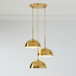 Load image into Gallery viewer, Parvion Modern Adjustable 3-Head Sculptural Metal Pendant Light
