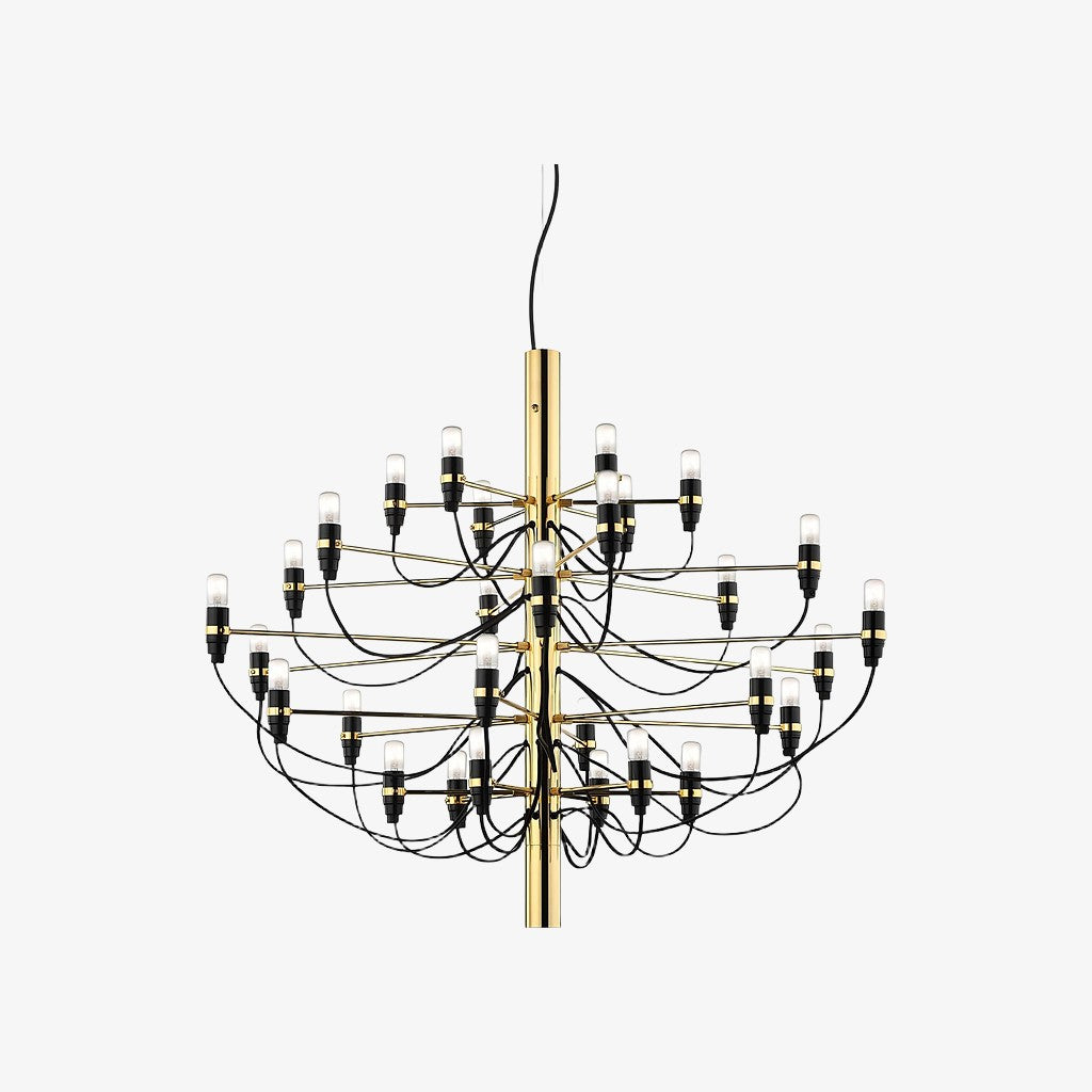 Tendrila Hedendaagse Multi-Licht Kroonluchter - Industrieel Geïnspireerd Metaal Ophangsysteem voor Lounges N01