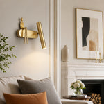 Load image into Gallery viewer, Wall sconce installed near framed art and seating