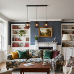 Charger l’image dans la visionneuse de la galerie, Lampe suspendue réglable en bambou Yumeko - Plafonnier à cage naturelle parfait pour les salons et salles à manger