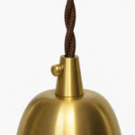 Carica l'immagine nella visualizzazione Galleria, Natural brass fastener and shade connection detail