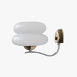 Afbeelding laden in galerijweergave, Wandlamp met dubbele laag melkglas