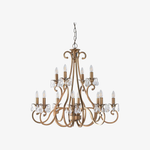 Bild in der Galerieansicht laden, Talonis Kristall-Kronleuchter - Traditioneller Kerzenstil aus Messing und Nickel für Wohnzimmer und Esszimmer