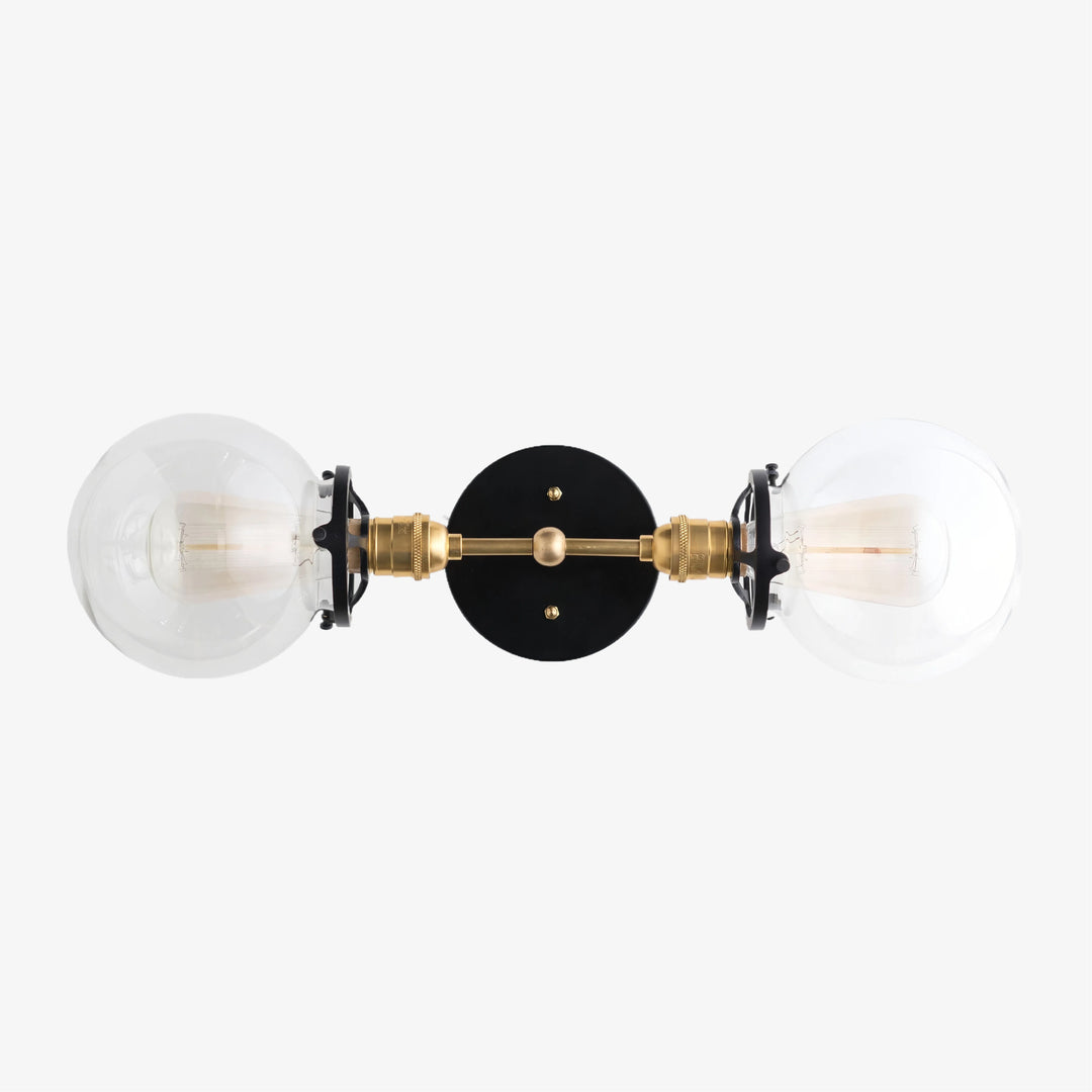 Lumio Globe Sleek Glass Globe Wall Lamp for Bathroom & Bedroom
