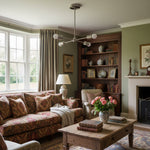 Load image into Gallery viewer, Mobilux Line Mid Century Gold Sputnik Chandelier - Geometric Brass Fixture
