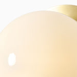 Load image into Gallery viewer, Rivolence Wall Sconce – Antique Brass Milk Glass Light
