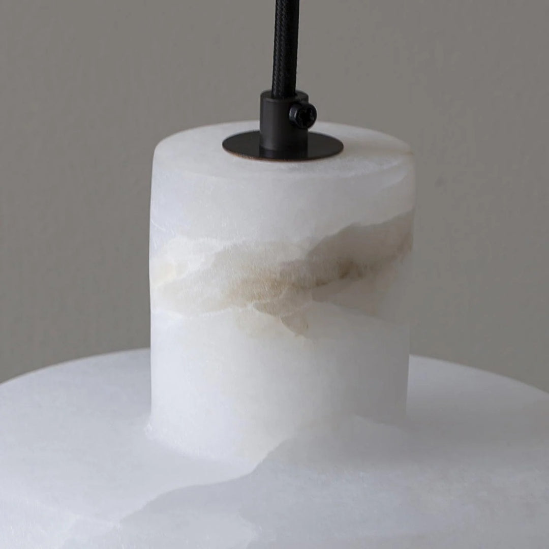 Cylorion Alabaster-Pendelleuchte – Moderne minimalistische Hängeleuchte für das Esszimmer