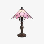 Cargar imagen en el visor de la Galería, Vintage Tiffany stained glass table lamp