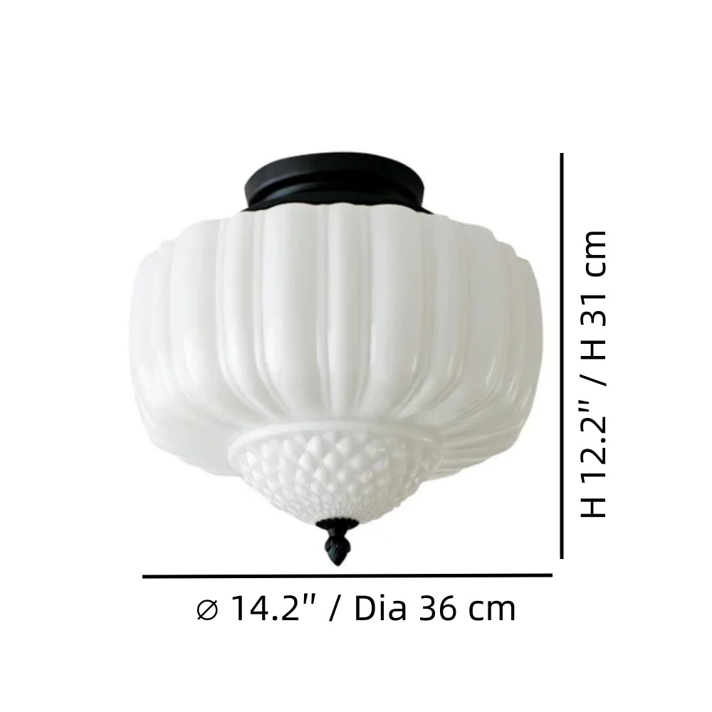 Giada Moderne Melkglas Opbouw Plafondlamp