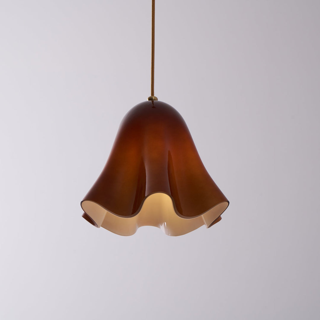 Bellina Artistic Glass Pendant Light - Modern Bloom Inspired Hanging Ceiling Lamp