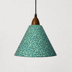 Carica l'immagine nella visualizzazione Galleria, Medium clover floral cone pendant light front view