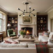 Mobilux Line Mobilux Line Modern Geometric Chandelier - Brass Ceiling Light Fixture