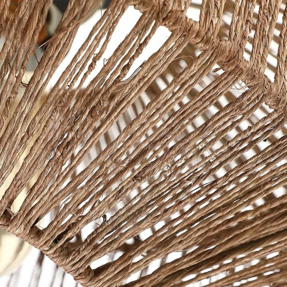 Woven Lantern Boho Radiance Rattan Ceiling Light