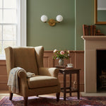 Load image into Gallery viewer, Glorica Glass Curved Arm Modern Wall Lamp for Bathroom &amp; Hallways
