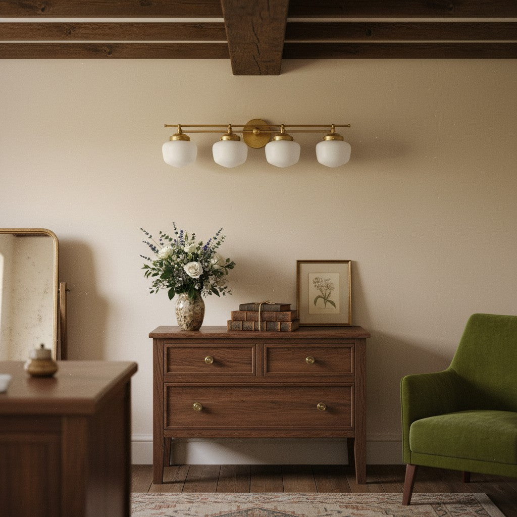 Opalume Multi-head Contemporary Wall Lamp for Mirror & Hallway