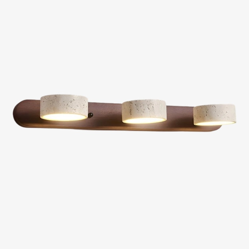 Travellia Moderne Lineare Mehrkopf-Wandleuchte – Naturstein Minimalistische Beleuchtung für Schlafzimmer und Flur