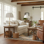 Załaduj obraz do przeglądarki galerii, Vellaro elegancka mosiężna lampa stołowa z abażurem z tkaniny – lampka nocna do współczesnej sypialni