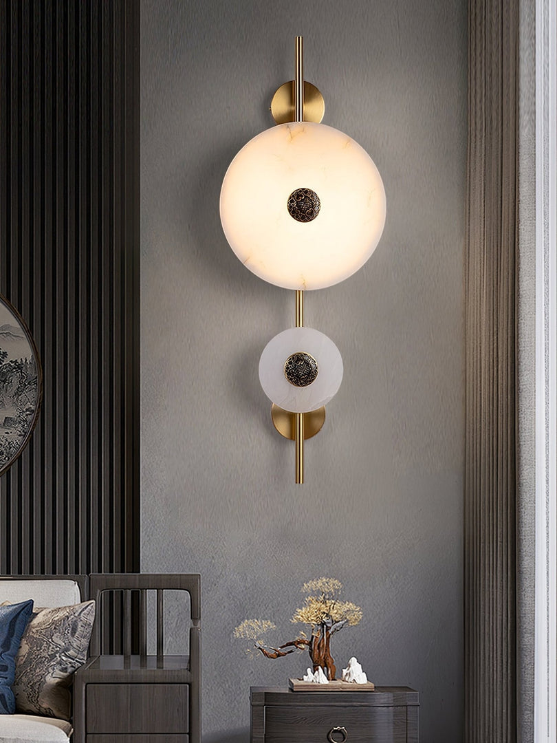 Alabaster Eclipse Wandleuchte