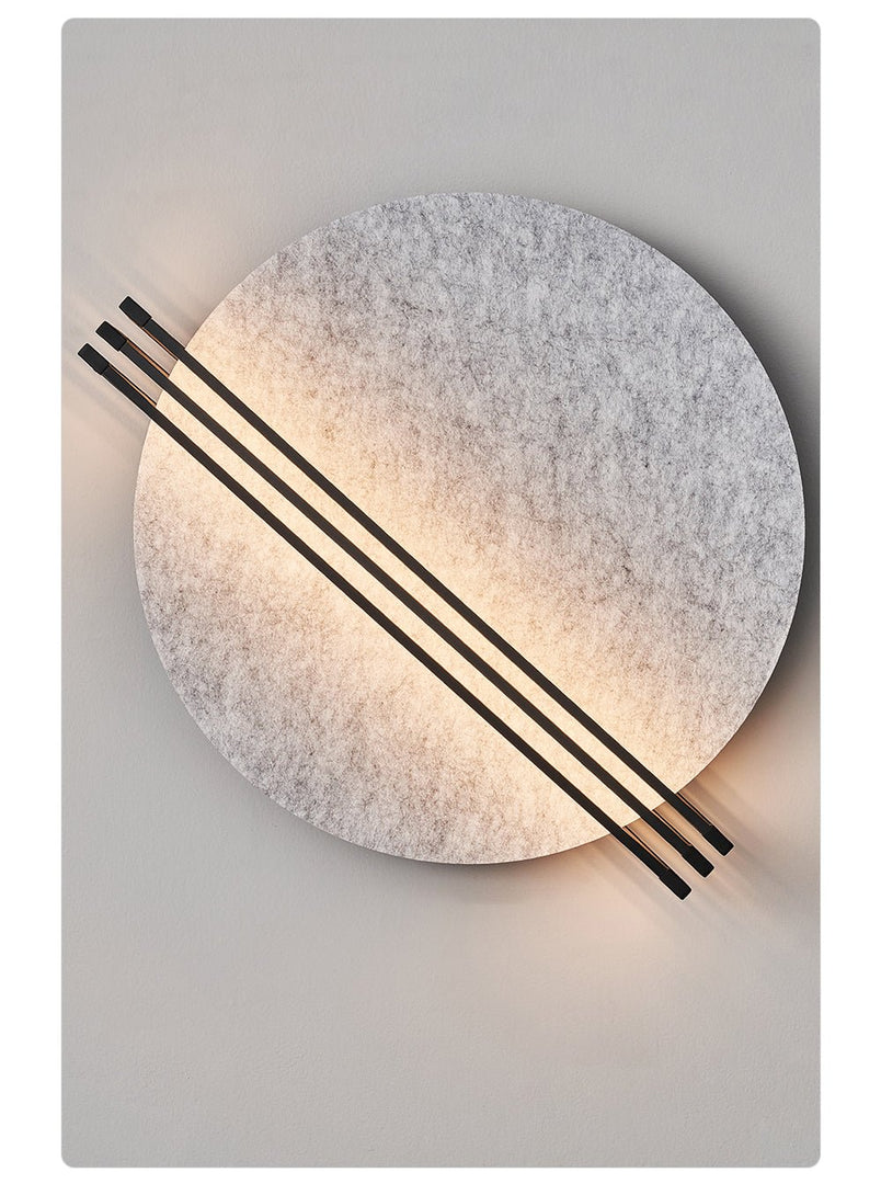 Aplique de pared Abstract Sunrise de fieltro