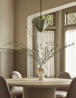 Load image into Gallery viewer, Bellina Radner Pendant Light – Colored Glass Shade with Brass Detail for Modern Spaces
