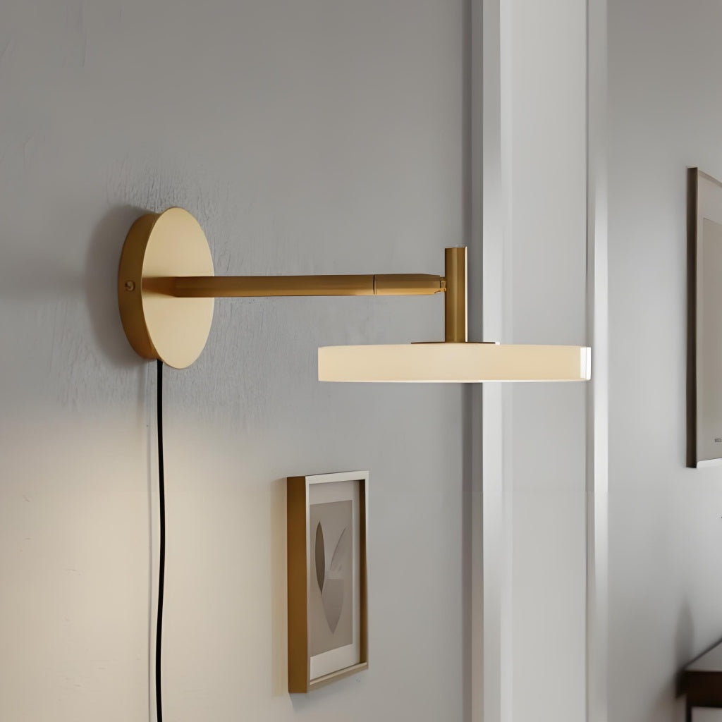 Astris Slim Profile Wall Lamp - Adjustable Modern Wall Mounted Light for Bedroom Living Room or Study