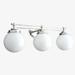 Load image into Gallery viewer, Glorica Glass Contemporary Vanity Light - 3 Light Globe Bathroom Fixture Opal Glass
