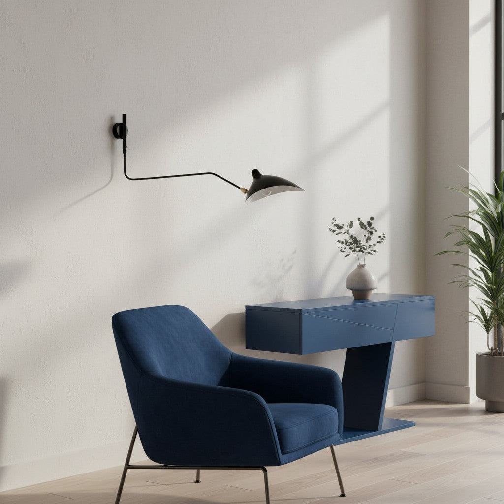 Arclume moderne minimalistische design wandlamp – strakke verstelbare arm wandlamp eigentijdse verlichting N42