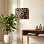Charger l'image dans la visionneuse de la galerie, Abat-jour tambour Wildlux à motif léopard – Abat-jour décoratif en tissu pour intérieurs domestiques