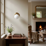 Load image into Gallery viewer, Glorica Glass Wall Sconce - Frosted Globe Light
