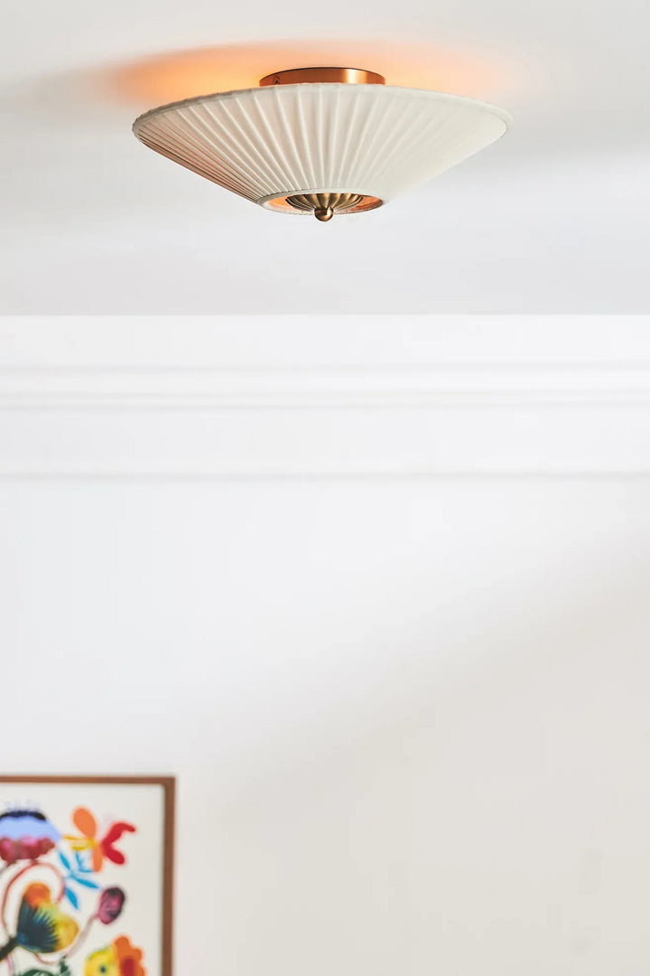 Elumina Silk Semi-Flush Mount - Moderne stoffen plafondlamp