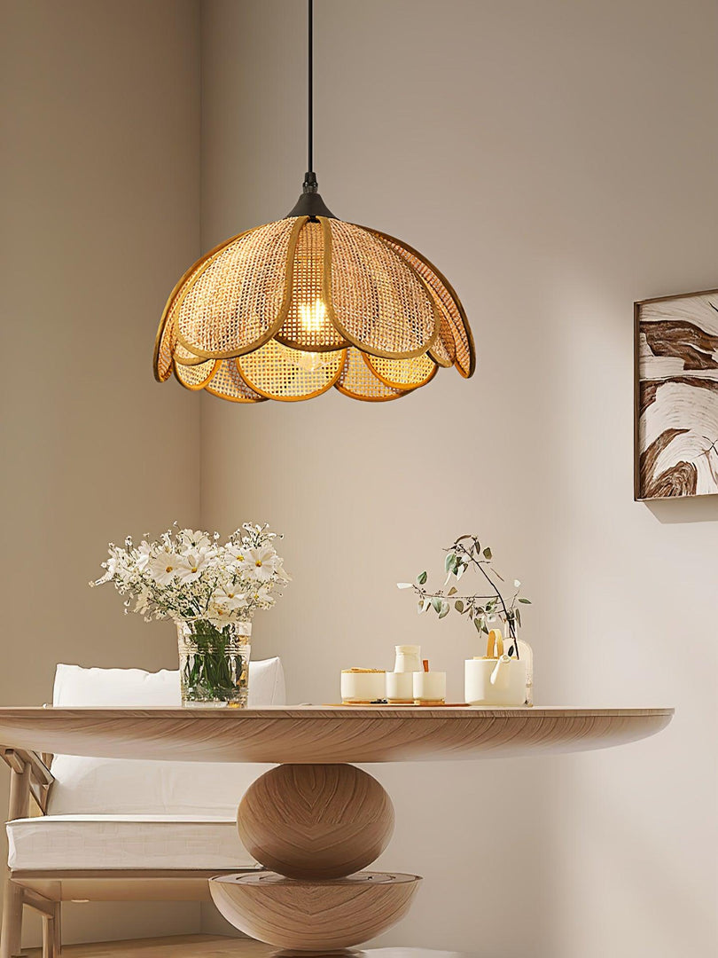 Bloom Rattan Pendelleuchte