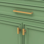 Load image into Gallery viewer, 15 Pack Gold Cabinet Pulls Modern Square Drawer Pulls
