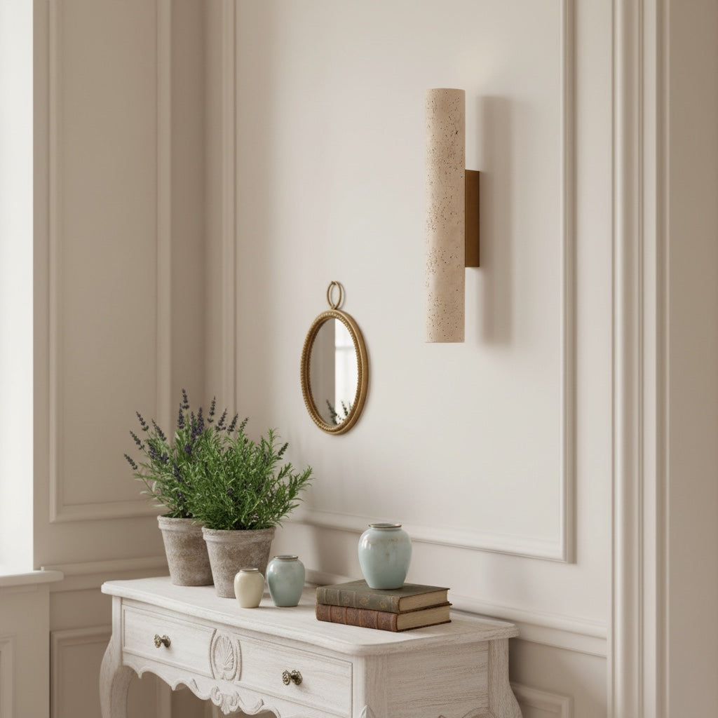 Velstrix Zeitgenössische Wandleuchte mit Klarem Geometrischem Design – Moderner Innenstil für Flur