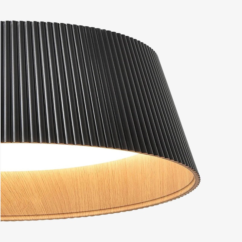 Ribravo Moderne gerippte, strukturierte Deckenleuchte – Moderne minimalistische Lampe für das Wohnzimmer
