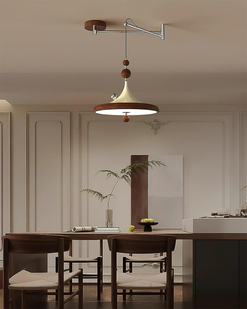 Lampa wisząca Ballora z ramieniem wahadłowym