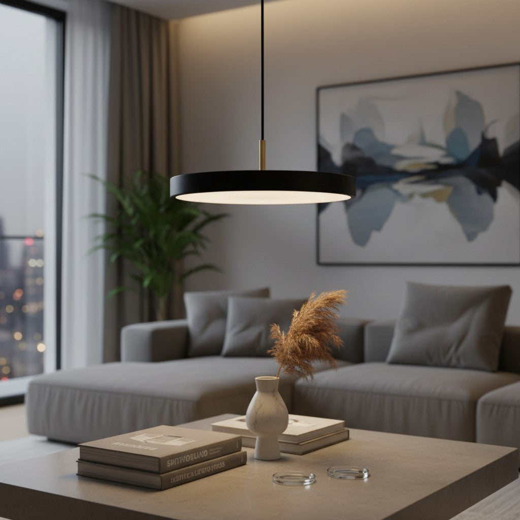 Astris Geometrische Pendelleuchte – Moderne Metall-Hängeleuchte für Kücheninsel