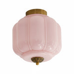 Load image into Gallery viewer, Vintage Eloise Milk Glass Flush Mount Ceiling Light - Vintage Charm Soft Glow
