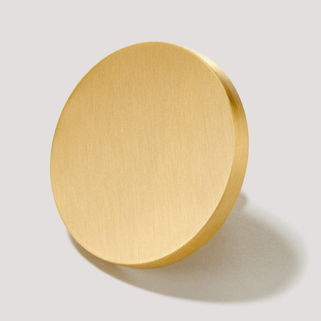 Solid Brass Round Decorative Knob–Metal Drawer & Kitchen Cabinet Knobs