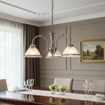 Charger l’image dans la visionneuse de la galerie, Suspension en verre côtelé TF Vintora – Finition métallique élégante pour cuisines, salles à manger et couloirs