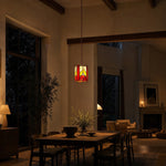 Carica l'immagine nella visualizzazione Galleria, Rose motif pendant in a tall evening room